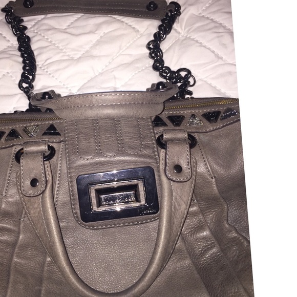 Marciano Guess Handbag, Gray with studs and chains - Picture 5 of 7